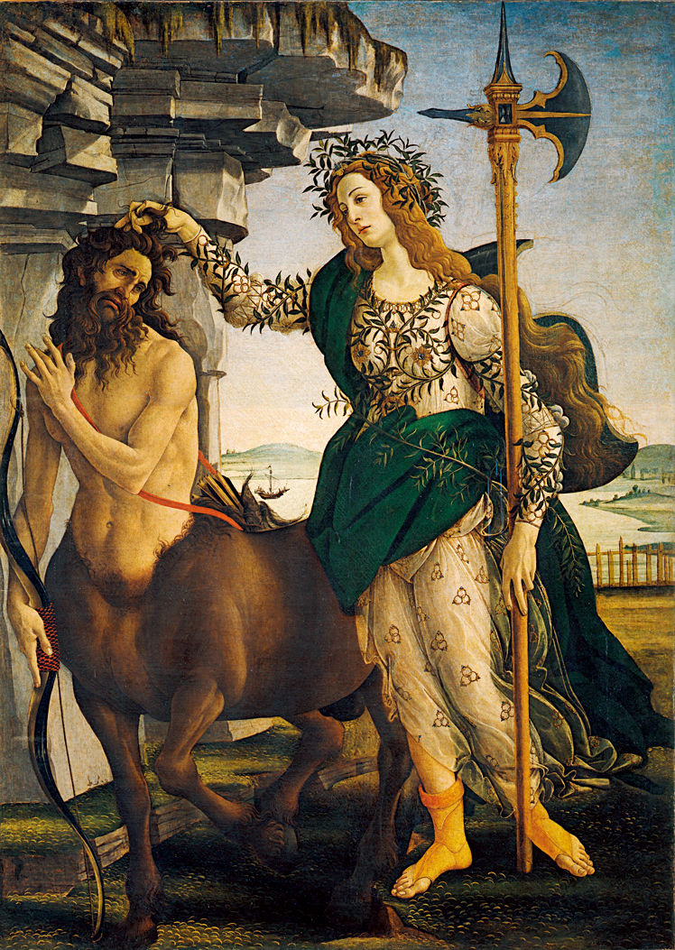  桑德罗·波提切利  Sandro Botticelli——雅典娜与半人马先拖